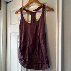 Lululemon purple relaxed fit tank size 8